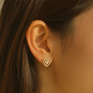 Luxury Heart 925 Earrings