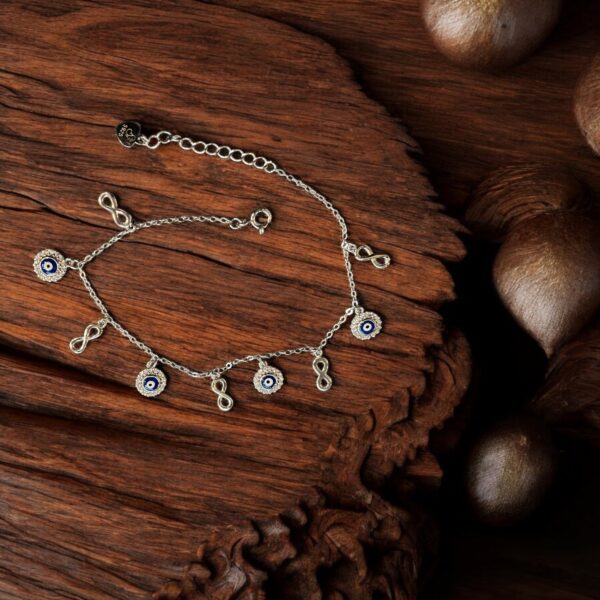 Silver Shield - 925 Silver Evil-Eye Bracelet for Women