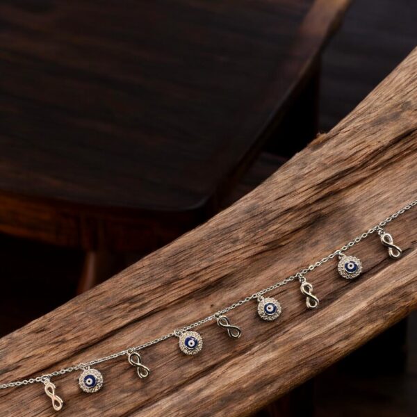 Silver Shield - 925 Silver Evil-Eye Bracelet for Women - Image 3