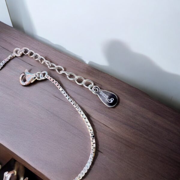 Minimal Zirconia - 925 Silver Minimal Bracelet for Women - Image 2