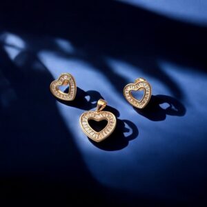 Sakhi - 925 Silver Pendant with Earrings for Women
