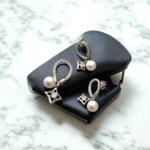 Moti - 925 Silver Pendant Set with Pearl Drop for Women