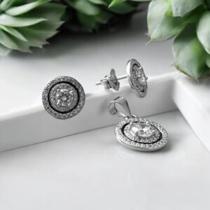 Eternal Bloom - 925 Silver Pendant Set for Women
