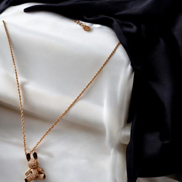 Tama - 925 Silver Gold Plated Chain with Pendant for Women - Image 2