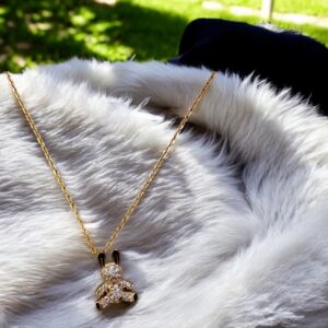 Tama - 925 Silver Gold Plated Chain with Pendant for Women