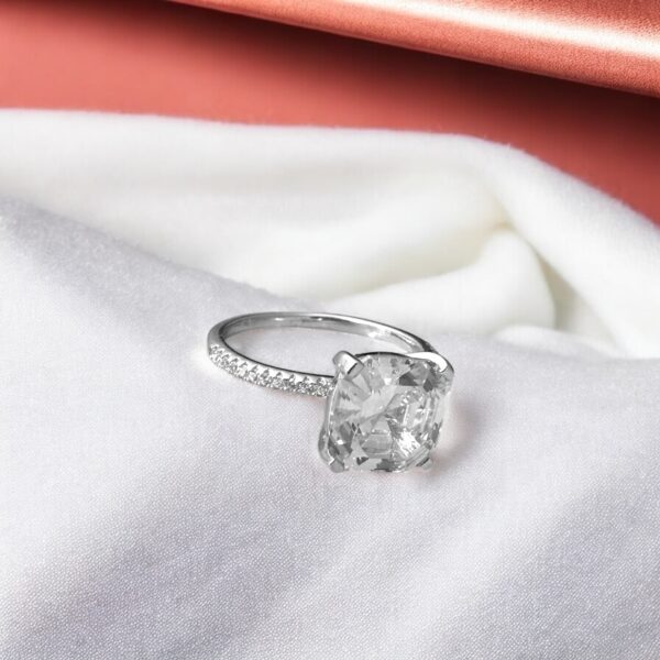 Aurum - 925 Silver Ring with Solitaire for Her