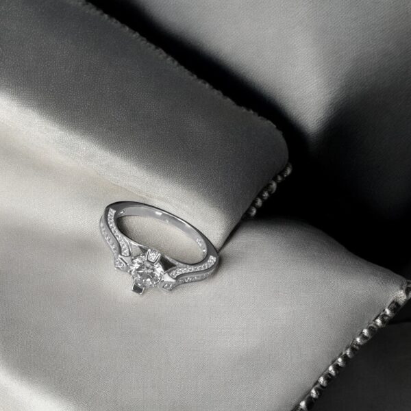 Bellissima - 925 Silver Solitaire Ring for Her - Image 2