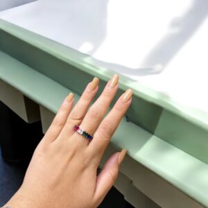 Aurora Luxe - 925 Silver Eternity Band for Her