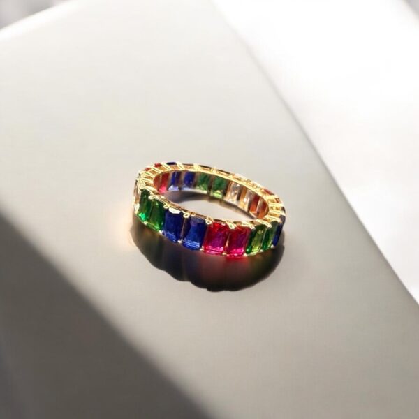 Aurora Luxe - 925 Silver Eternity Band for Her - Image 2