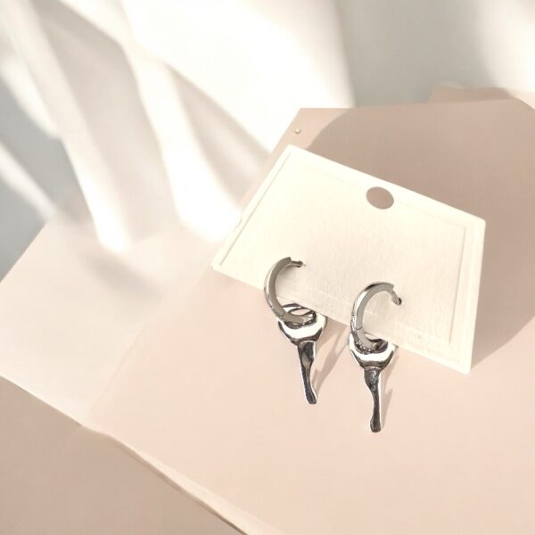 Keynic - 925 Silver Key Shaped Earrings for Women - Image 3