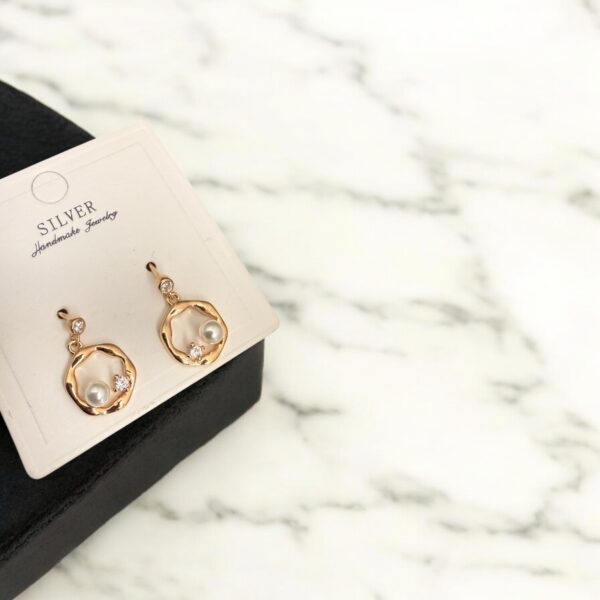 Elegance Earrings - 925 Silver Pair of Earrings foo Women - Image 3