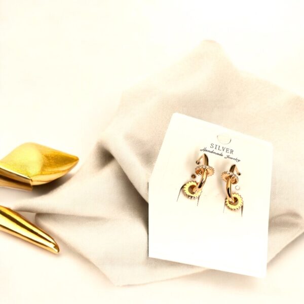 Modern Luxe Gold Vermeil Earrings - Image 3