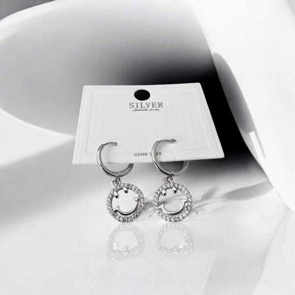 Smiley Hoop - 925 Earrings for Women - Image 4